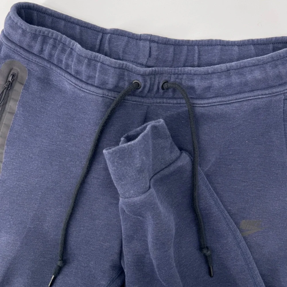 Nike Tech Fleece Joggers Men Size M Navy Blue Tapered Sweatpants 9249